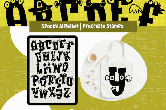 Download Procreate Brushes Monster Alphabet - Alphabet Collection