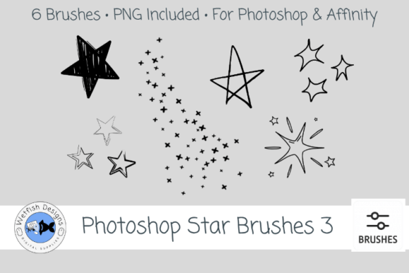 Download Photoshop Affinity Star Brushes 3 - Star Collection