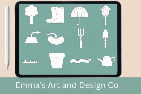 Download Spring Garden Procreate Stamp Brushes - Spring Collection