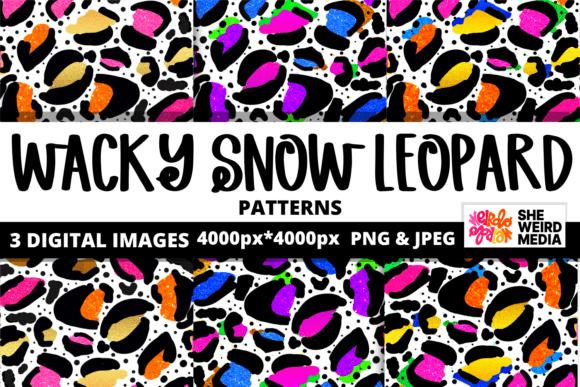 Download Wacky Snow Leopard Pattern Bundle - Leopard pattern Collection