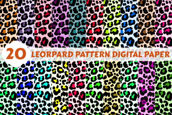 Download 20 Leopard Pattern Digital Paper 12x12in - Premium Resources