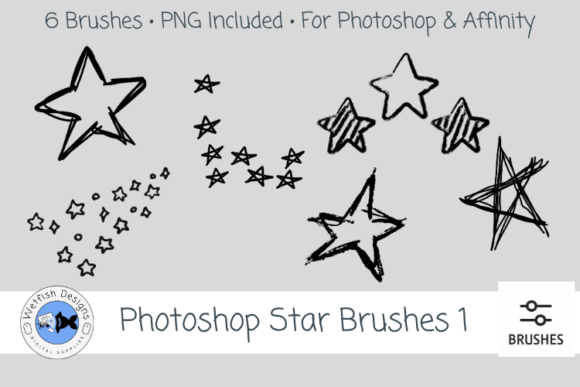 Download Photoshop Affinity Star Brushes 1 - Star Collection