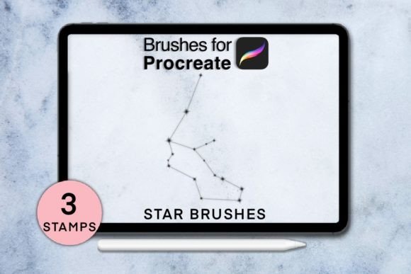Download 3 Star Procreate Stamps - Star Collection