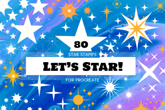 Download Star Stamp Brush Procreate Set Sparkling - Star Collection