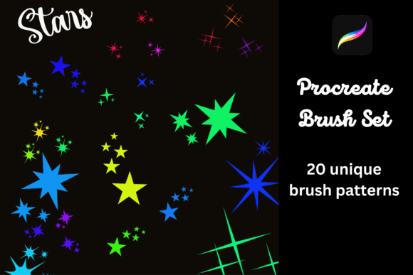 Download Stars - 20 Procreate Brushes - Star Collection