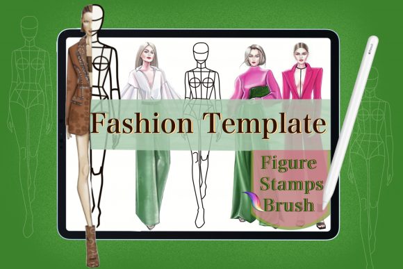 Download Fashion Body Stamps,Procreate Brushes - Fashion Collection