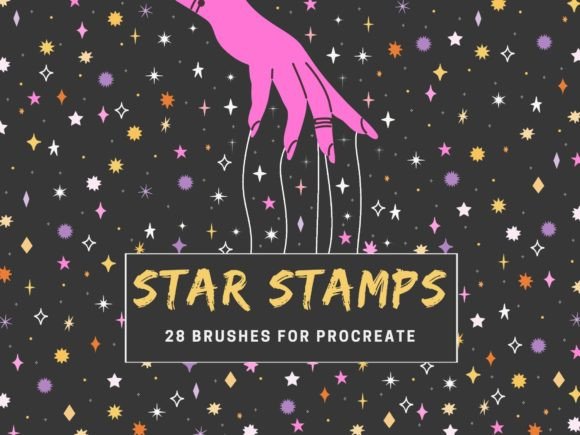 Download Procreate Star Stamps Brush Set - Star Collection