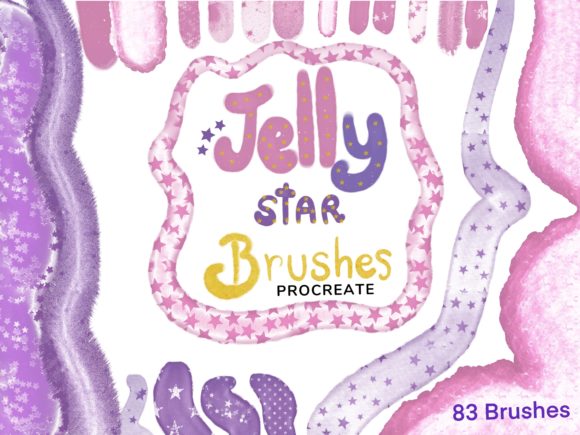 Download Procreate Jelly Star Brush (83 Brushes) - Star Collection
