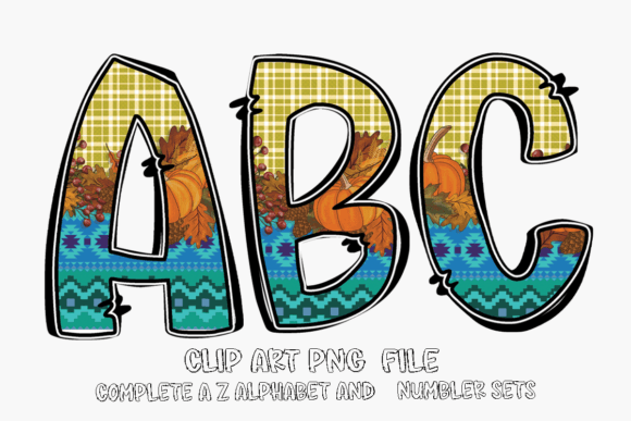 Download Fall Alphabet Aublimation Clipart PNG - Alphabet Collection
