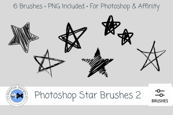 Download Photoshop Affinity Star Brushes 2 - Star Collection