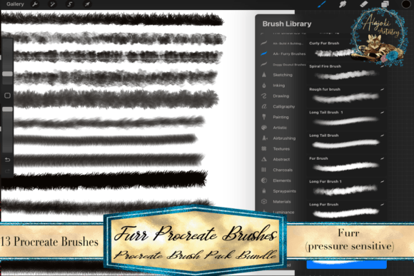 Download Procreate Fur Brush PAck - Procreate fur brush Collection