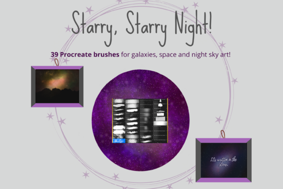Download Starry Night Procreate Brushes/Palettes - Star Collection